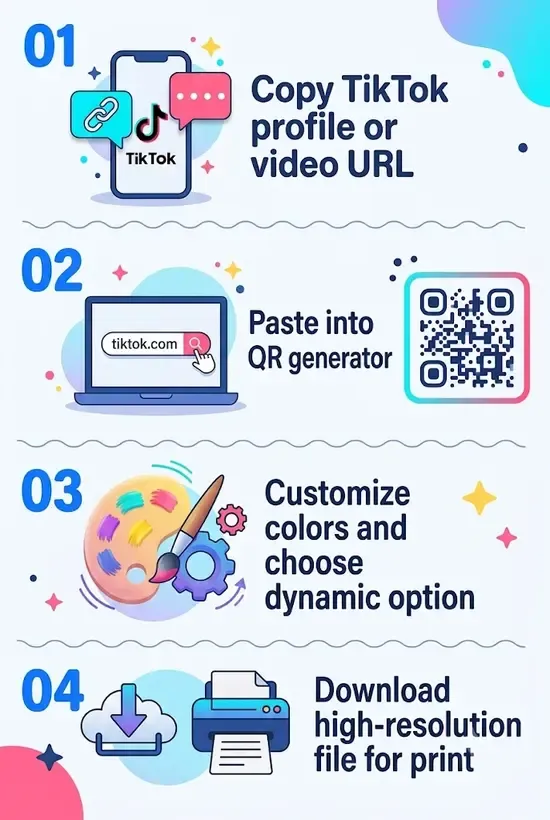 How to create a TikTok QR code